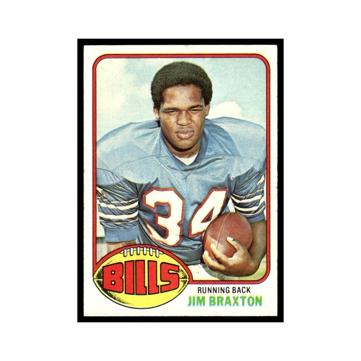 1976 Topps Jim Braxton Bills #514