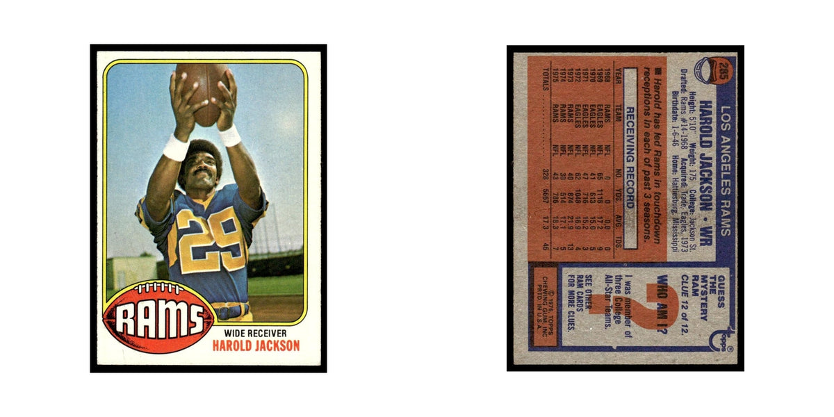 1976 Topps Harold Jackson Rams #285