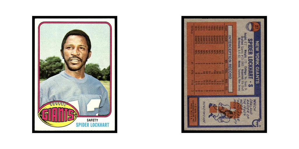 1976 Topps Spider Lockhart Giants #27