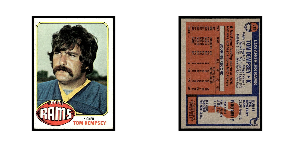 1976 Topps Tom Dempsey Rams #519