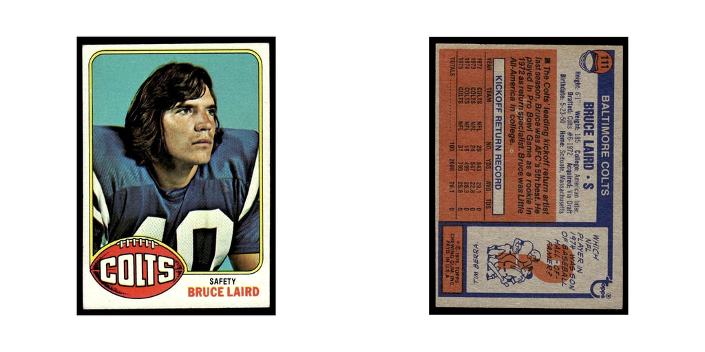 1976 Topps Bruce Laird Baltimore Colts #111