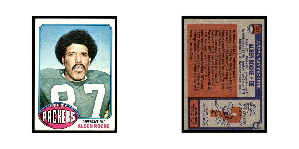 1976 Topps Alden Roche Packers #241