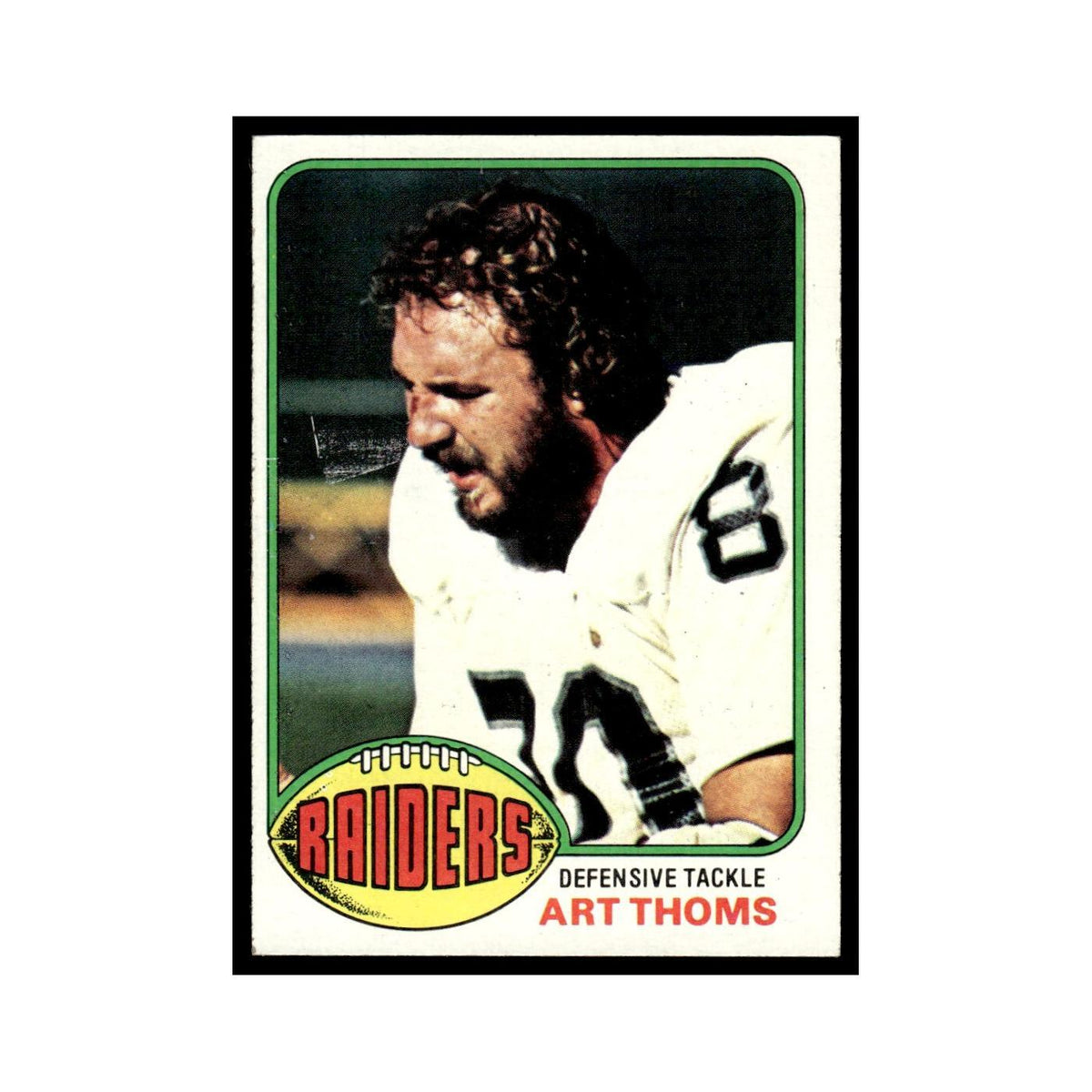 1976 Topps Art Thoms Raiders #511