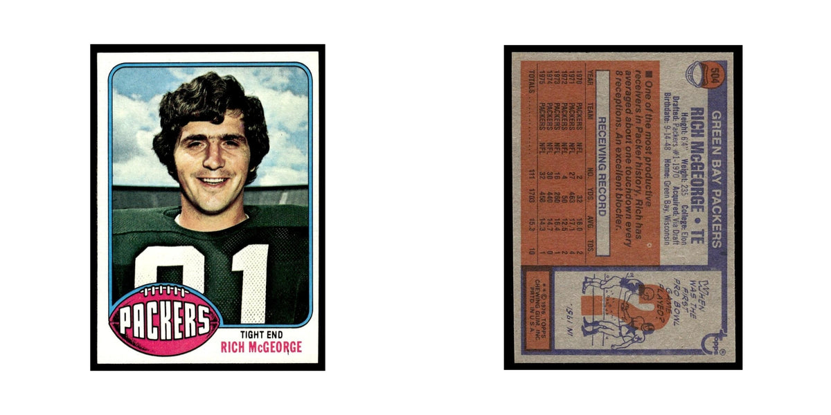 1976 Topps Rich McGeorge Packers #504
