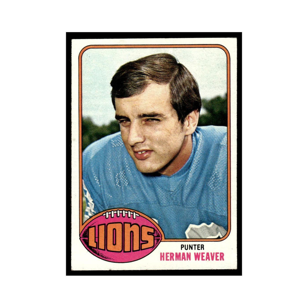 1976 Topps Herman Weaver Lions #375