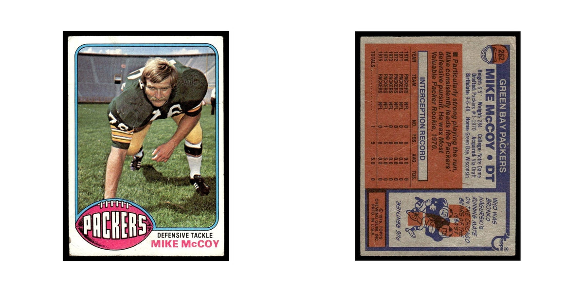 1976 Topps (Damaged) Mike McCoy Packers #262