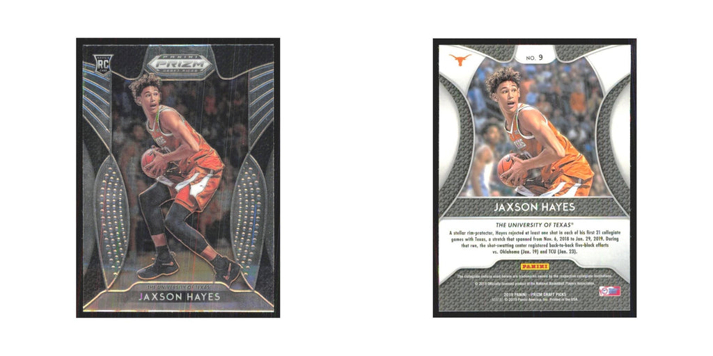 2019 Panini Prizm Draft Jaxson Hayes RC Texas Longhorns #9