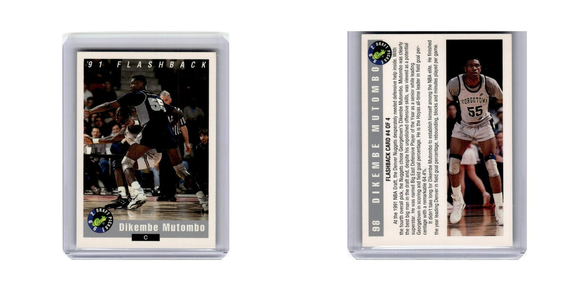 Dikembe Mutombo 1992 Classic Draft #98 Georgetown Hoyas Basketball Card NM