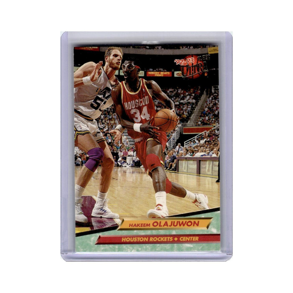 Hakeem Olajuwon 1992 Fleer Ultra #72 Houston Rockets Basketball Card NM