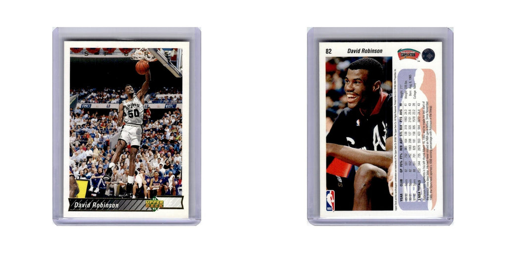 David Robinson 1992 Upper Deck #82 San Antonio Spurs Basketball Card NM