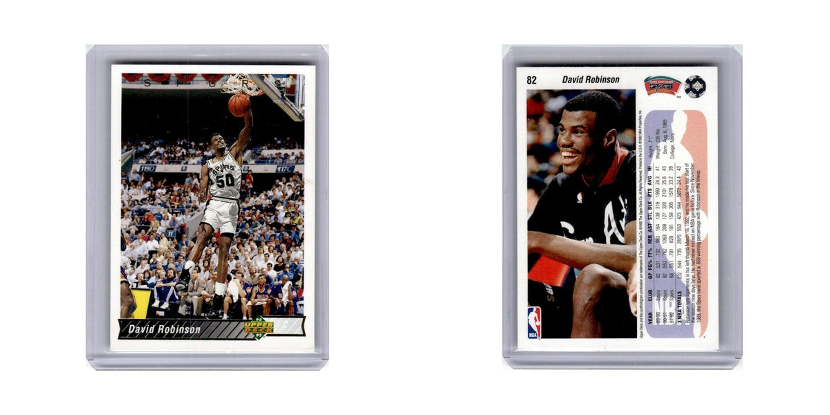 David Robinson 1992 Upper Deck #82 San Antonio Spurs Basketball Card NM