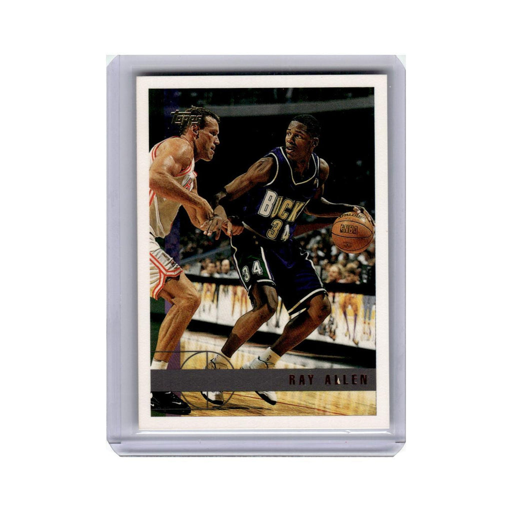 Ray Allen 1997 Topps #61 Milwaukee Bucks Basketball Card NM