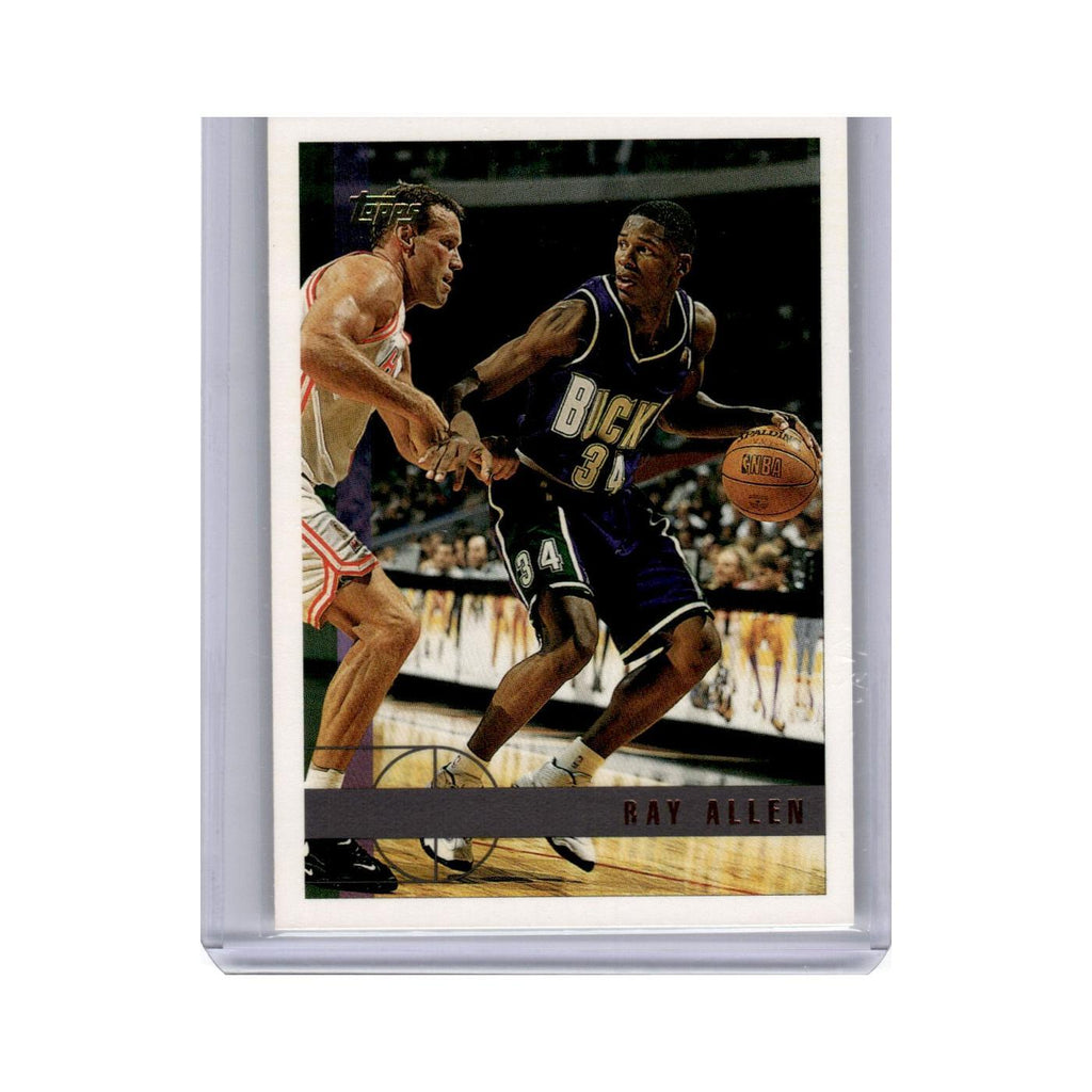 Ray Allen 1997 Topps #61 Milwaukee Bucks Basketball Card NM