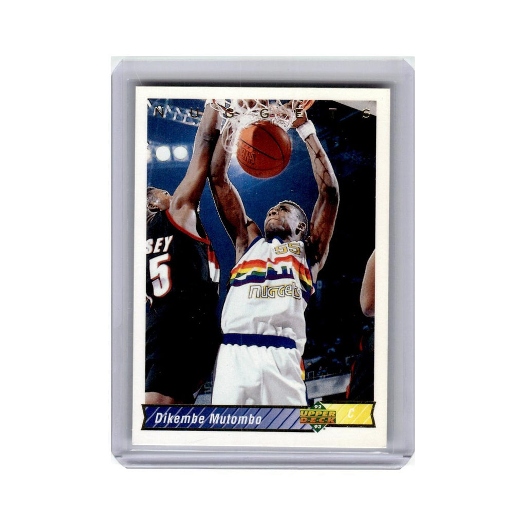 Dikembe Mutombo 1992 Upper Deck #255 Denver Nuggets Basketball Card NM