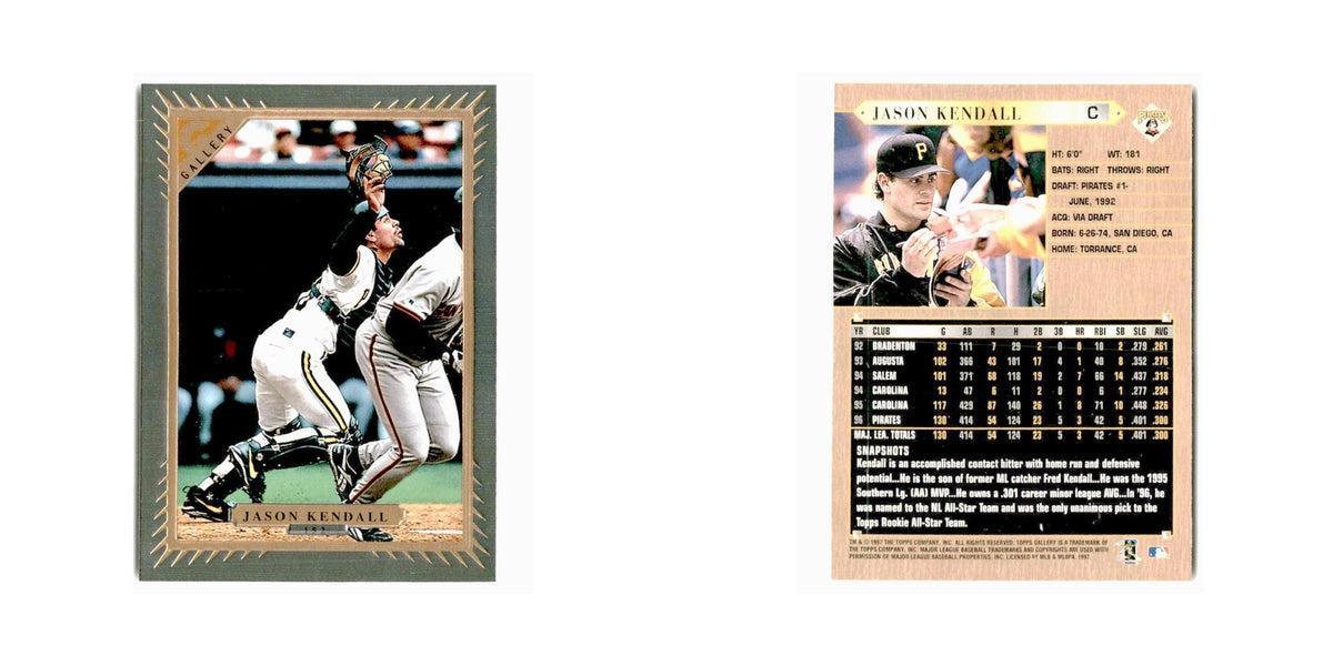 Jason Kendall 1997 Topps Gallery #152 Pittsburgh Pirates Baseball Card NM