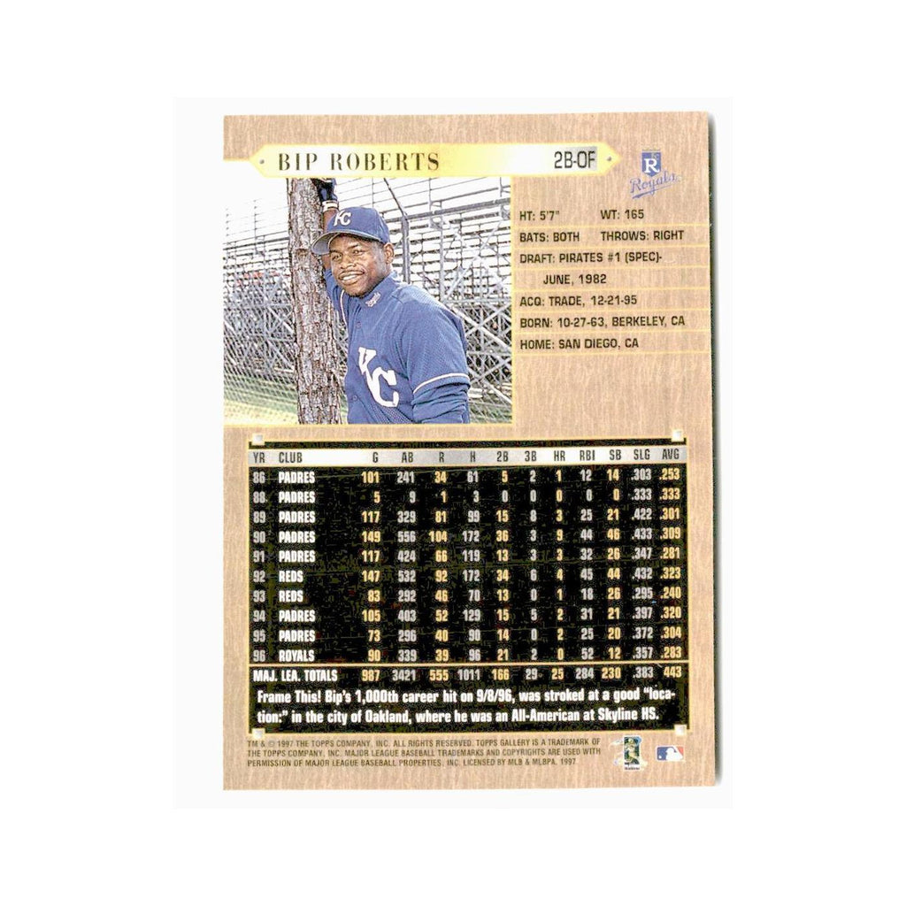 Bip Roberts 1997 Topps Gallery #24 Kansas City Royals Baseball Card NM