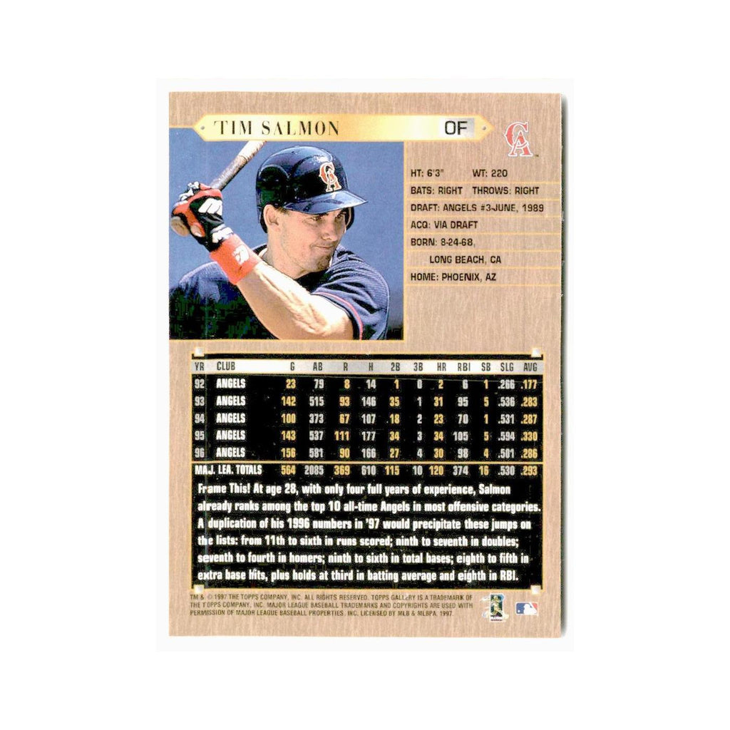 Tim Salmon 1997 Topps Gallery #102 California Angels Baseball Card NM