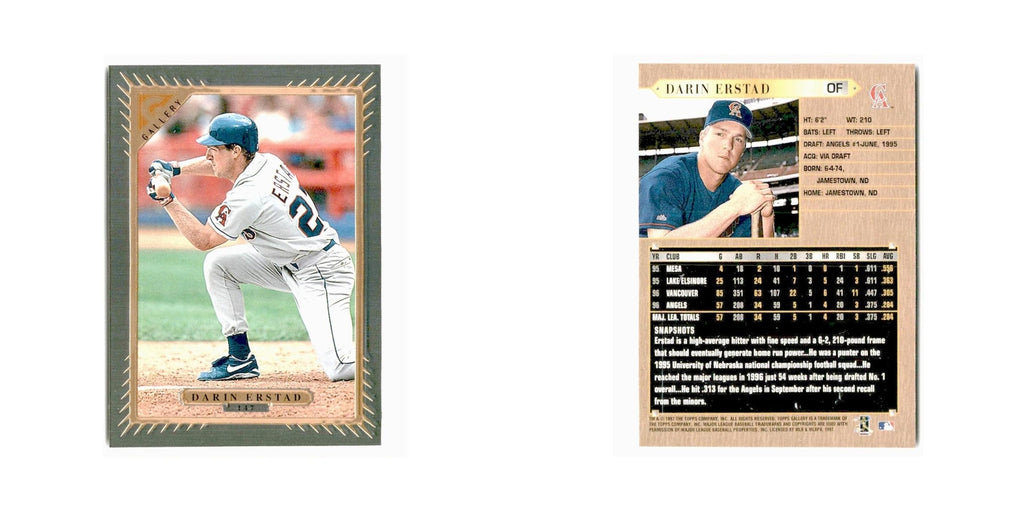 Darin Erstad 1997 Topps Gallery #147 California Angels Baseball Card NM
