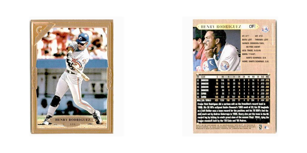 Henry Rodriguez 1997 Topps Gallery #131 Montreal Expos Baseball Card NM