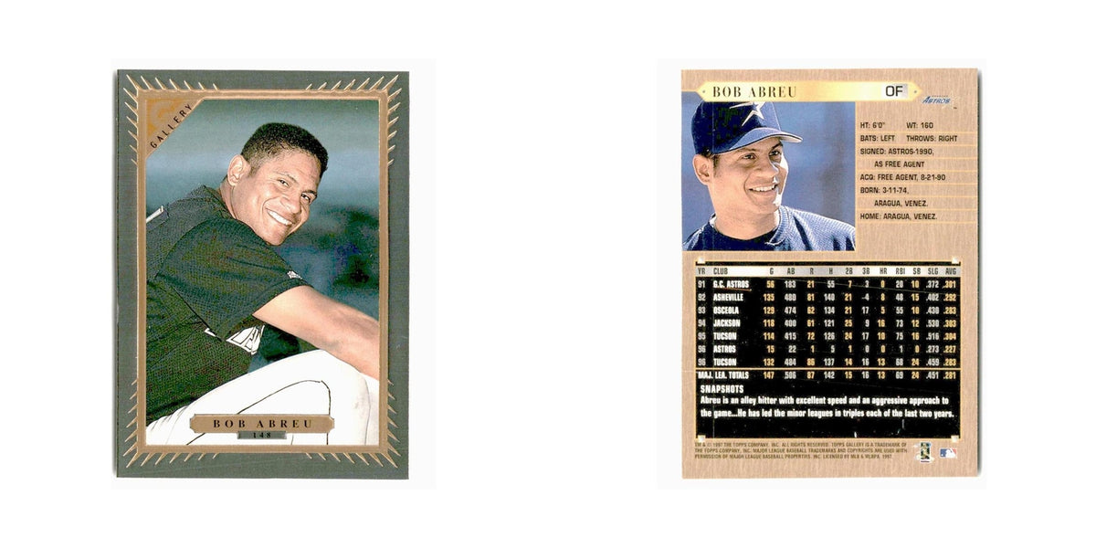 Bobby Abreu 1997 Topps Gallery #148 Houston Astros Baseball Card NM