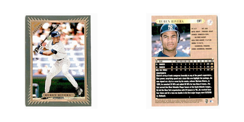 Ruben Rivera 1997 Topps Gallery #159 New York Yankees Baseball Card NM