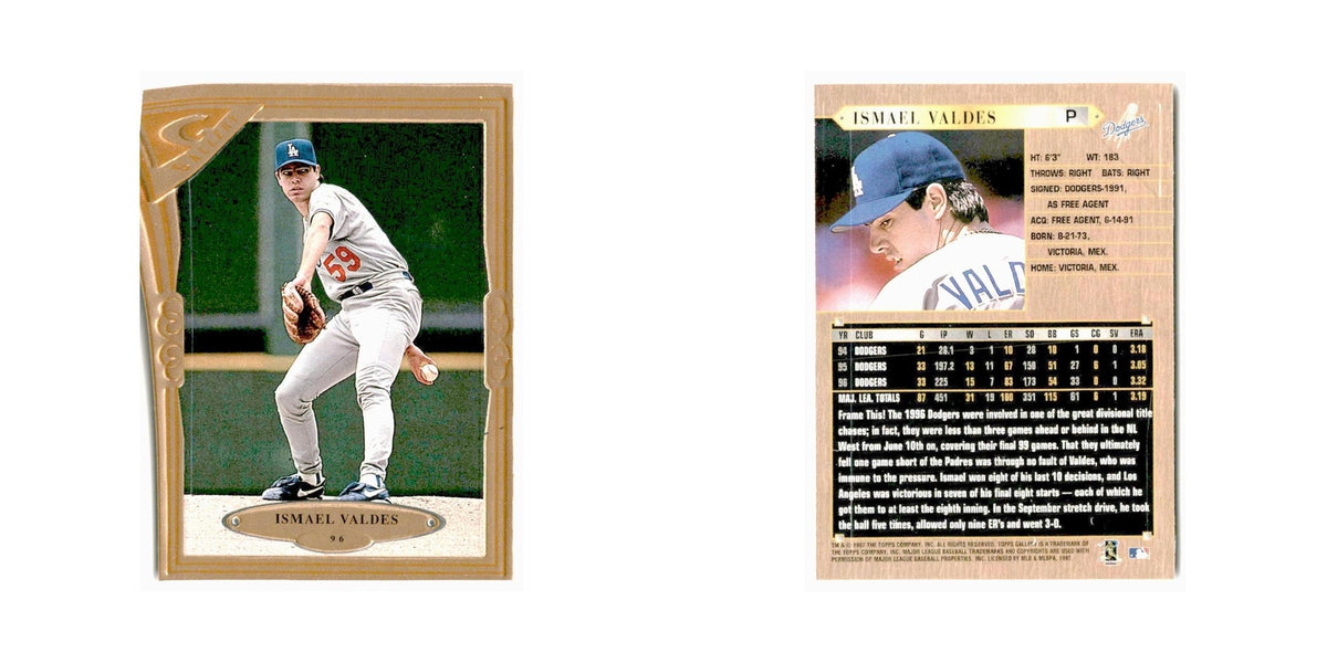 Ismael Valdes 1997 Topps Gallery #96 Los Angeles Dodgers Baseball Card NM
