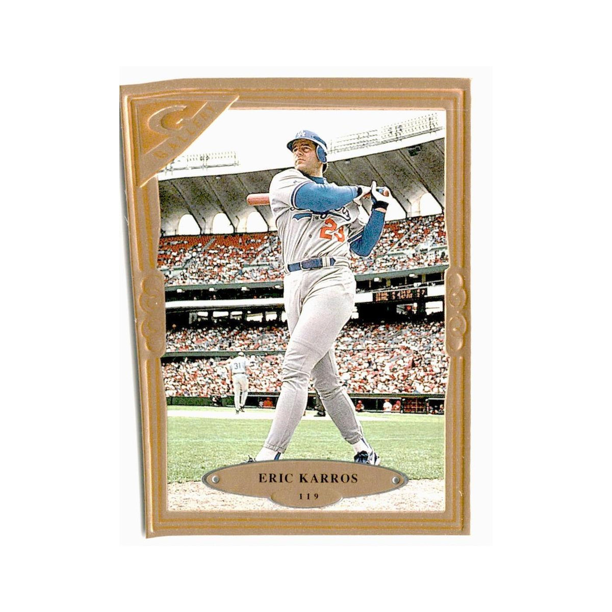 Eric Karros 1997 Topps Gallery #119 Los Angeles Dodgers Baseball Card NM