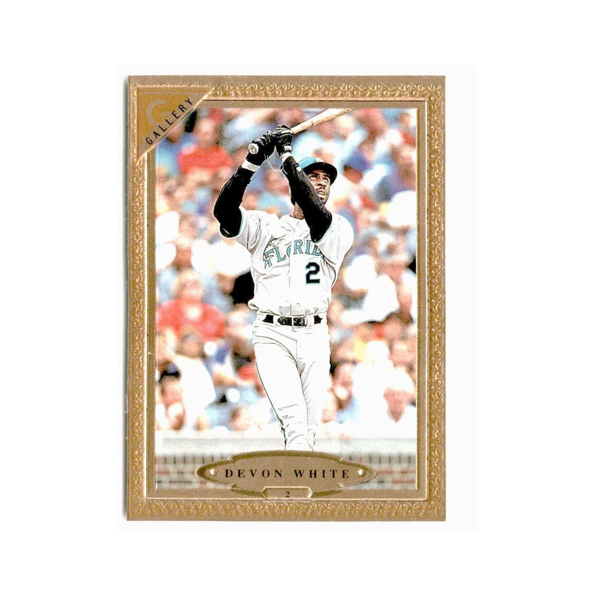 Devon White 1997 Topps Gallery #2 Florida Marlins Baseball Card NM