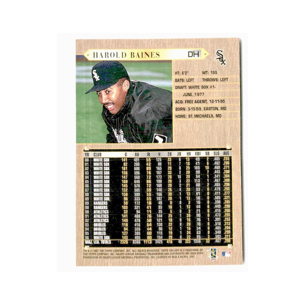 Harold Baines 1997 Topps Gallery #10 Chicago White Sox Baseball Card NM