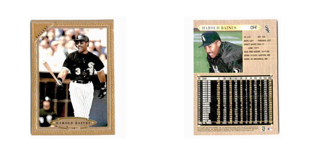Harold Baines 1997 Topps Gallery #10 Chicago White Sox Baseball Card NM
