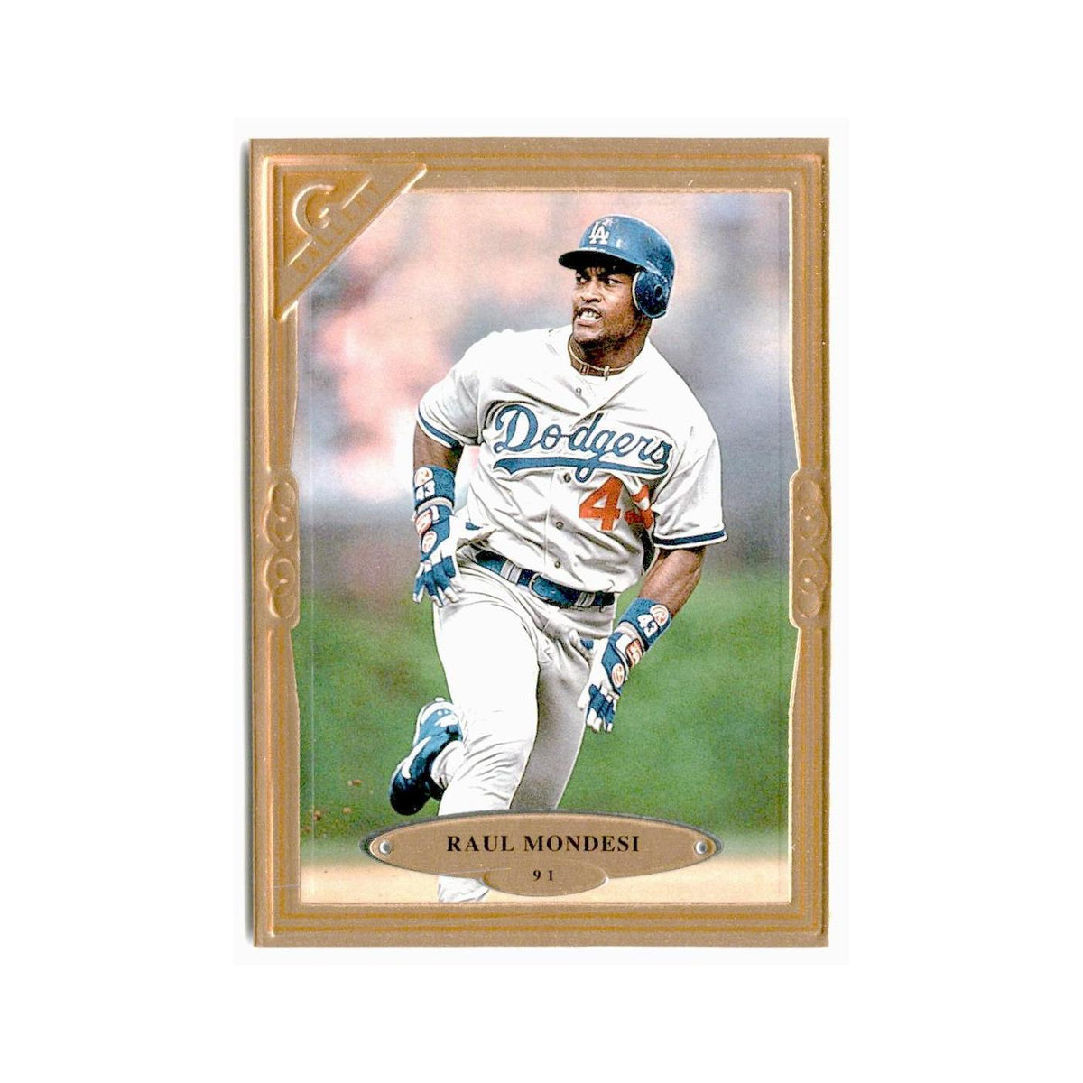 Raul Mondesi 1997 Topps Gallery #91 Los Angeles Dodgers Baseball Card NM
