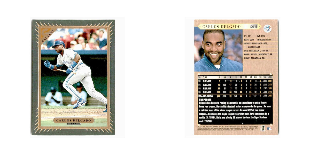 Alex Delgado 1997 Topps Gallery #149 Cardenales de Lara Baseball Card NM