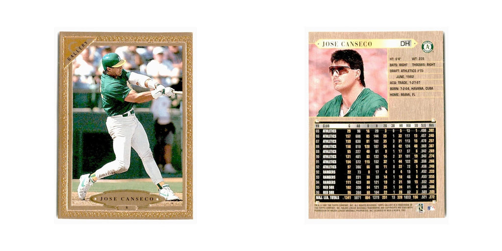 Jose Canseco 1997 Topps Gallery #8 Toronto Blue Jays Baseball Card NM