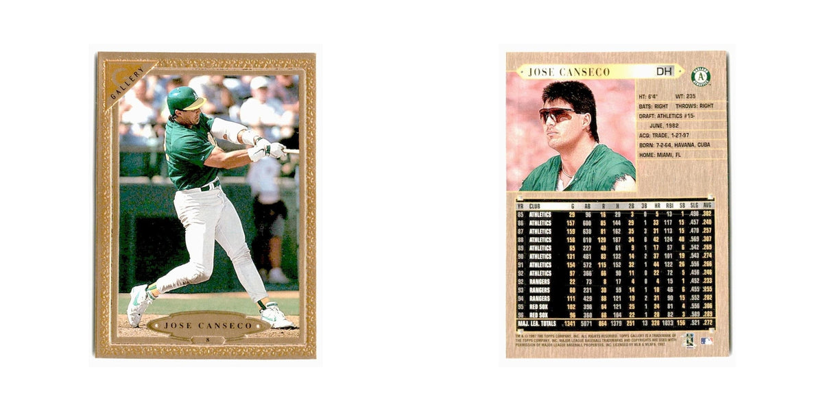 Jose Canseco 1997 Topps Gallery #8 Toronto Blue Jays Baseball Card NM