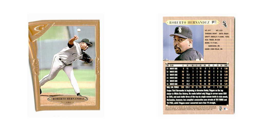 Roberto Hernandez 1997 Topps Gallery #104 Chicago White Sox Baseball Card NM