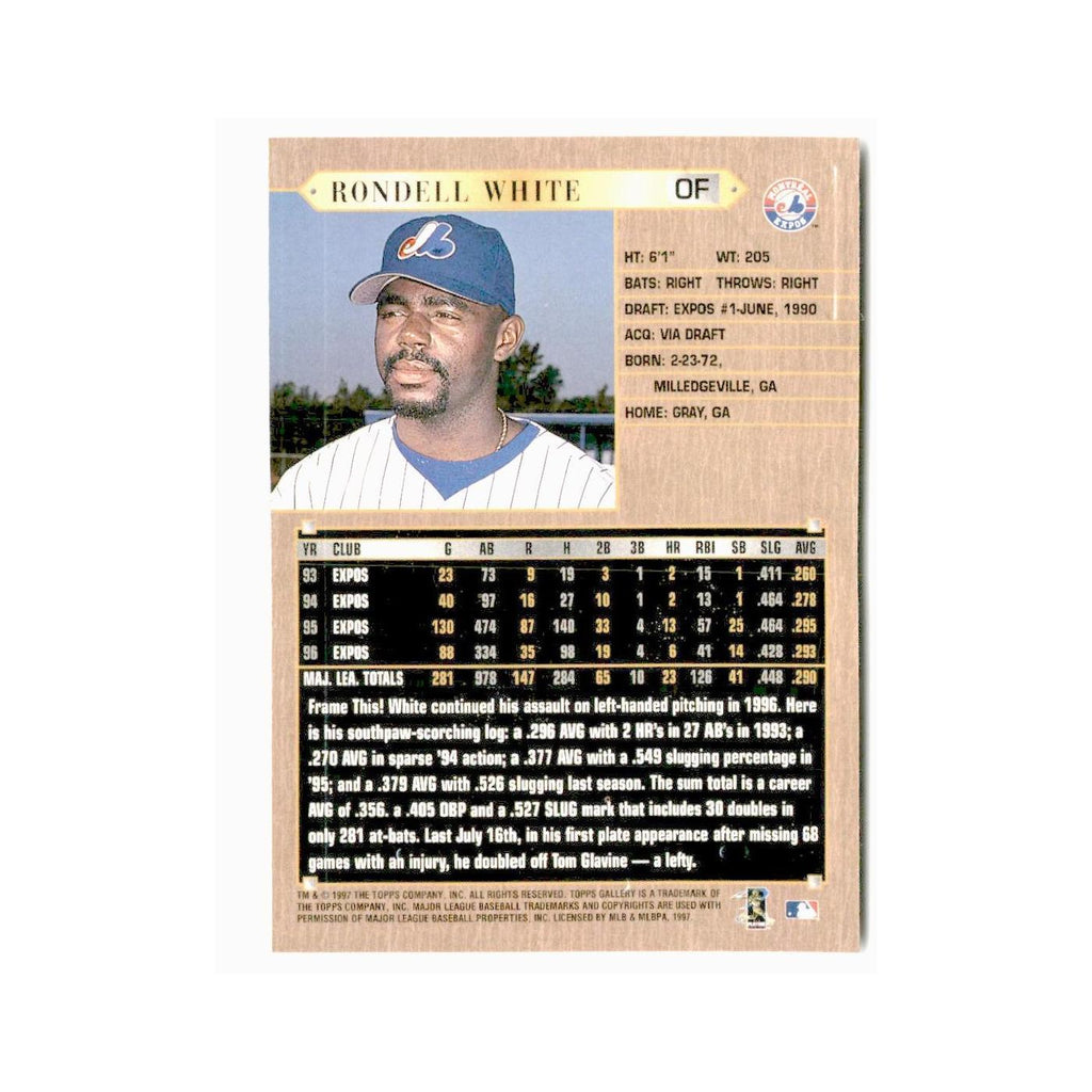Rondell White 1997 Topps Gallery #110 Seattle Mariners/Montreal Expos NM