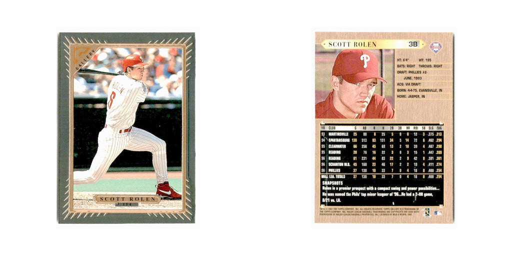 Scott Rolen 1997 Topps Gallery #154 Philadelphia Phillies Baseball Card NM