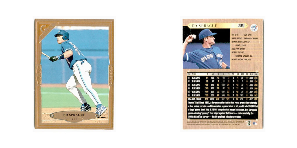 Ed Sprague 1997 Topps Gallery #122 Toronto Blue Jays Baseball Card NM