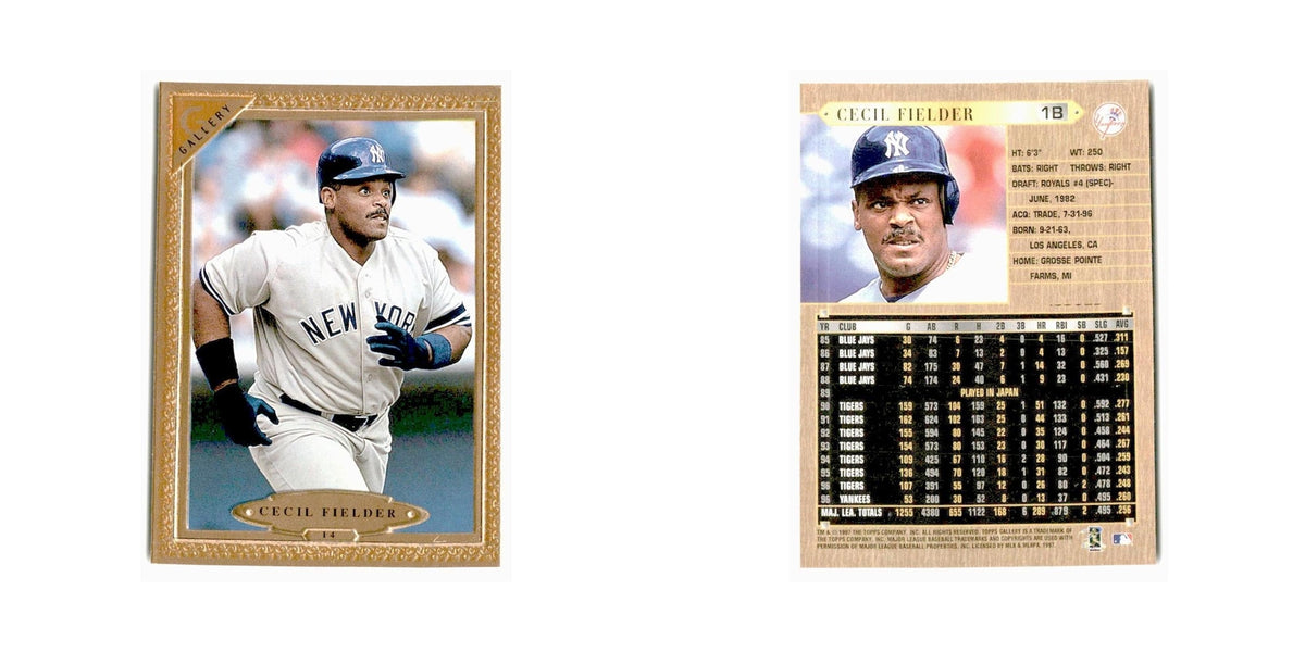Cecil Fielder 1997 Topps Gallery #14 Detroit Tigers Baseball Card NM