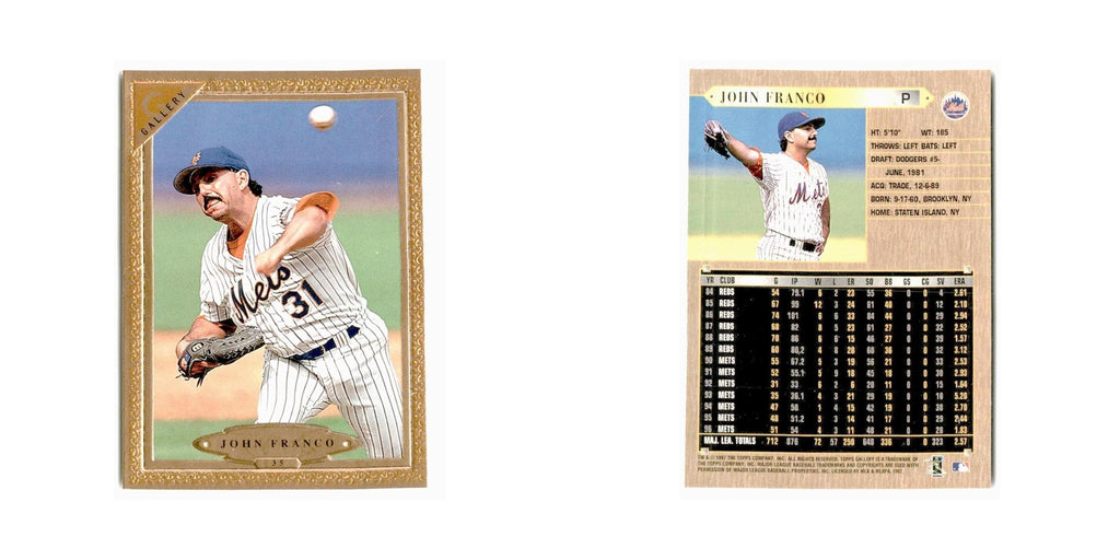 John Franco 1997 Topps Gallery #35 New York Mets Baseball Card NM