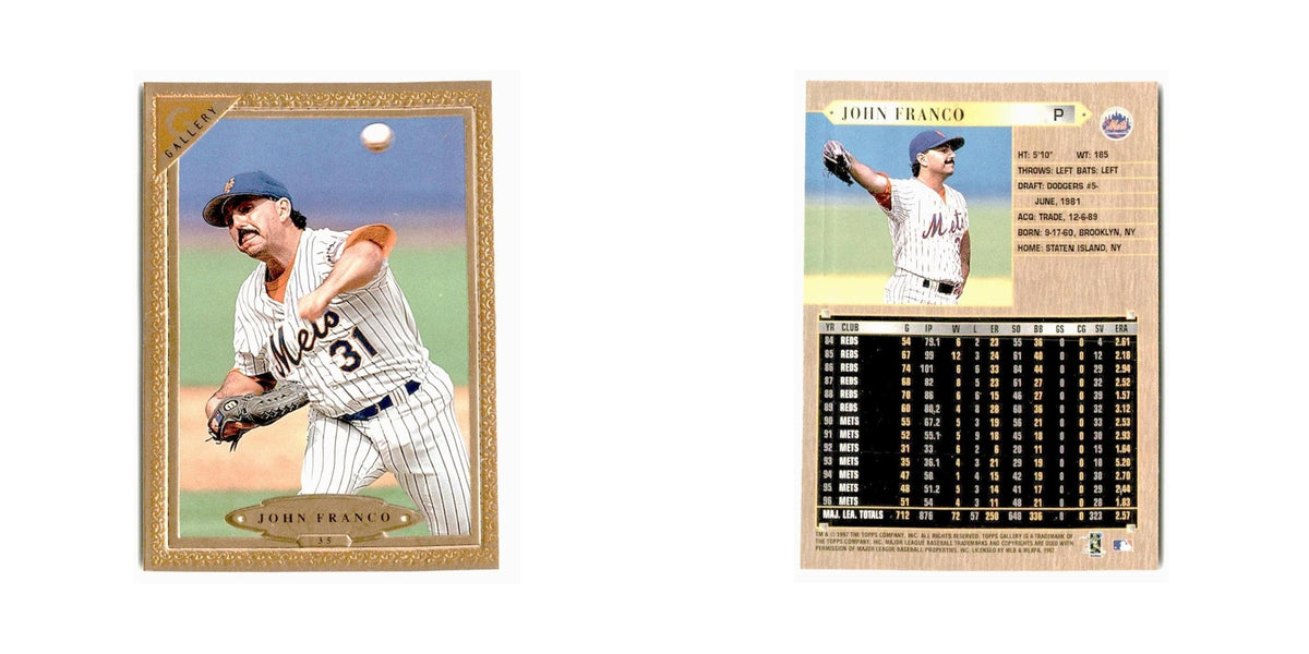 John Franco 1997 Topps Gallery #35 New York Mets Baseball Card NM