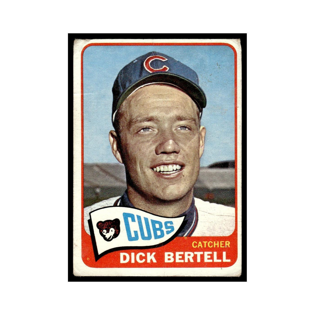 1965 Topps Baseball Card (Damaged) Dick Bertell Cubs #27