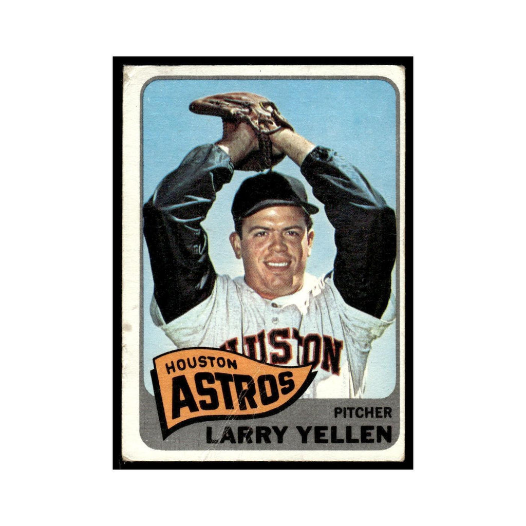 1965 Topps Baseball Card (Damaged) Larry Yellen Astros #292