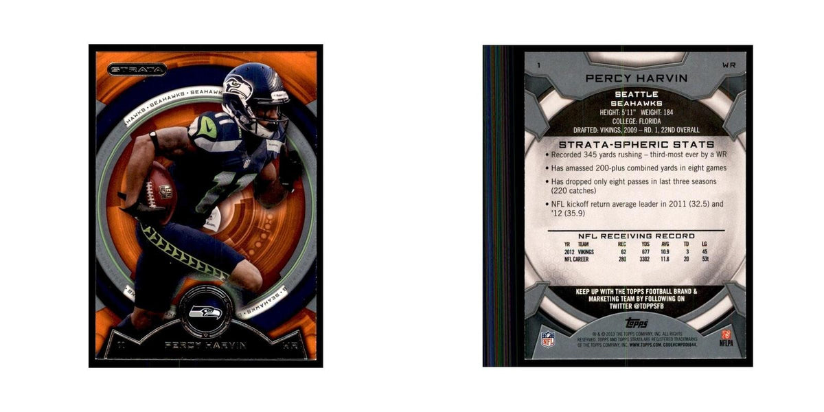 2013 Topps Strata Percy Harvin Football Cards #1