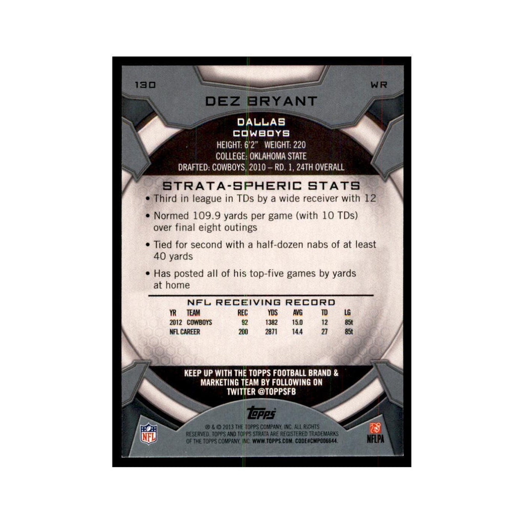 2013 Topps Strata Dez Bryant Football Cards #130