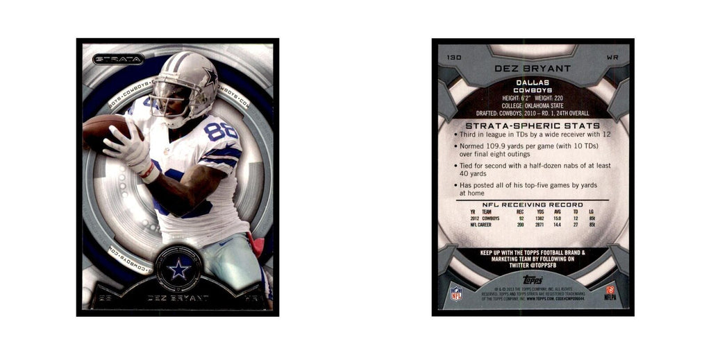 2013 Topps Strata Dez Bryant Football Cards #130