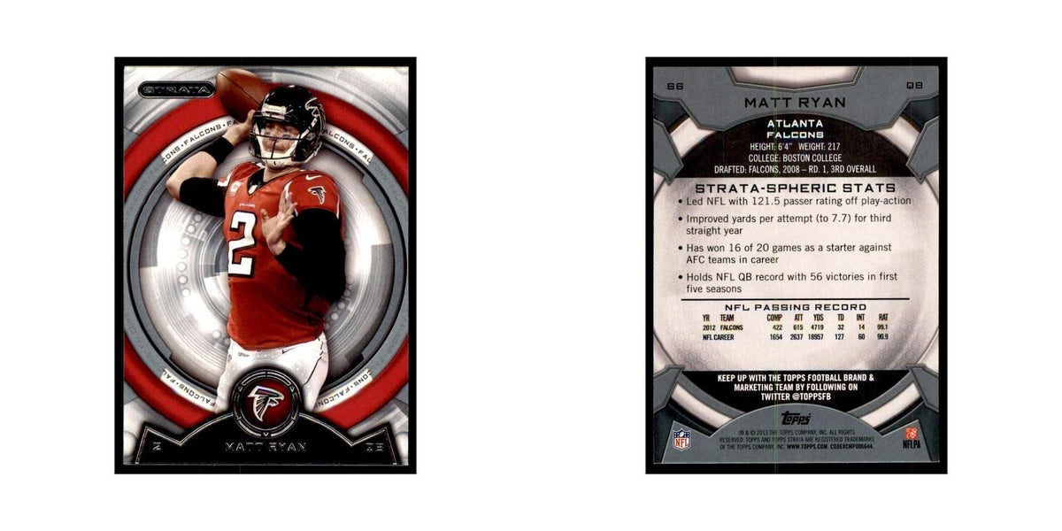 2013 Topps Strata Matt Ryan Football Cards #66