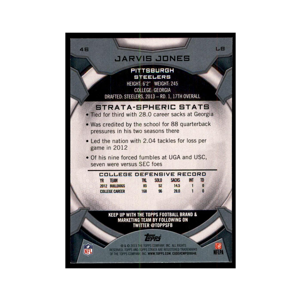 2013 Topps Strata Jarvis Jones RC Football Cards #46