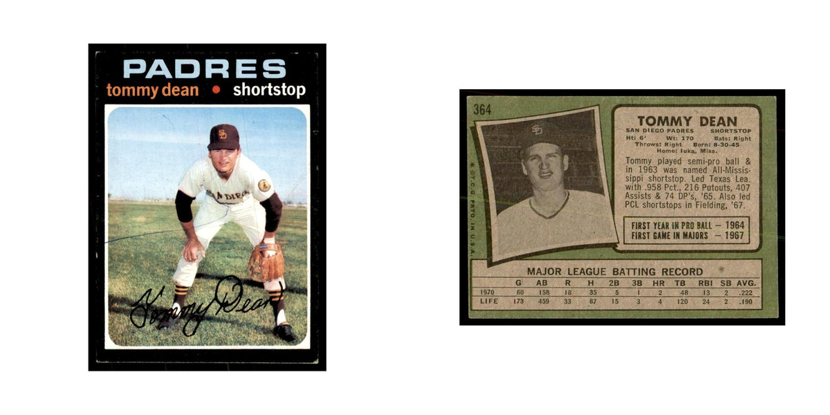 1971 Topps Tommy Dean Baseball Cards #364
