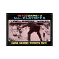 1971 Topps NL Playoffs Game 3 - Cline Scores Winning Run! Baseball Cards #201